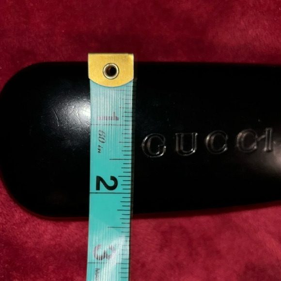 Authentic  Gucci Black leather Sunglasses case - Picture 8 of 11